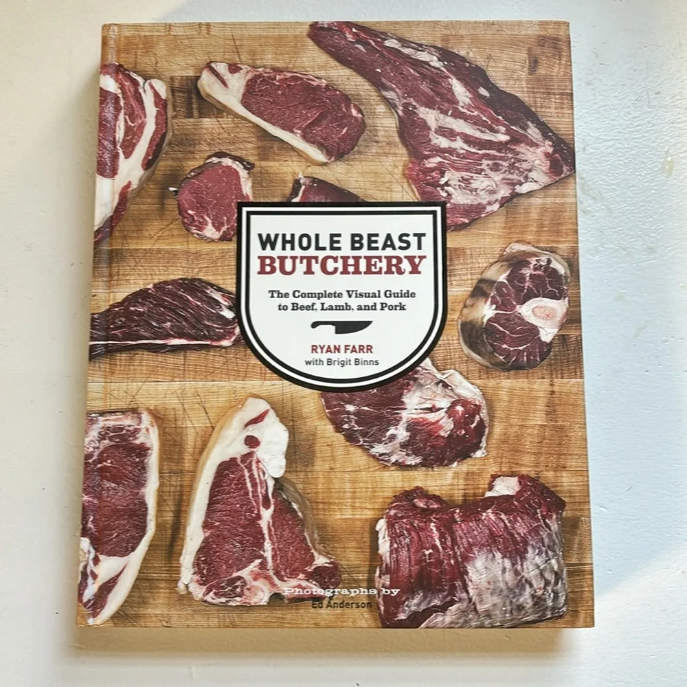 New! Bundle/2 Books BUTCHERING (Beef) Danforth SC & WHOLE BEAST BUTCHERY Farr HC